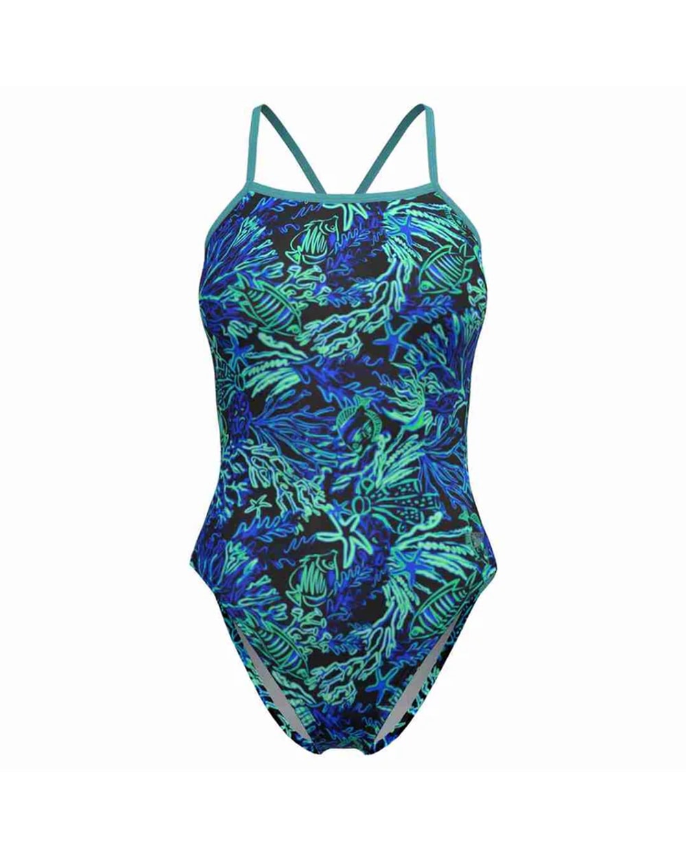Speedo Women's Printed Twist Back One Piece Swimsuit