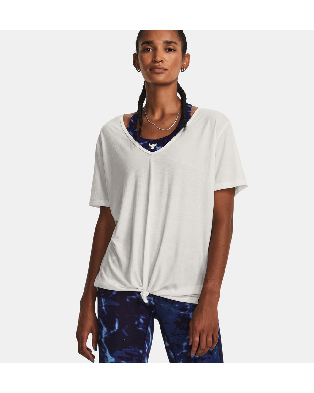 Women's Project Rock Completer Deep V T-Shirt