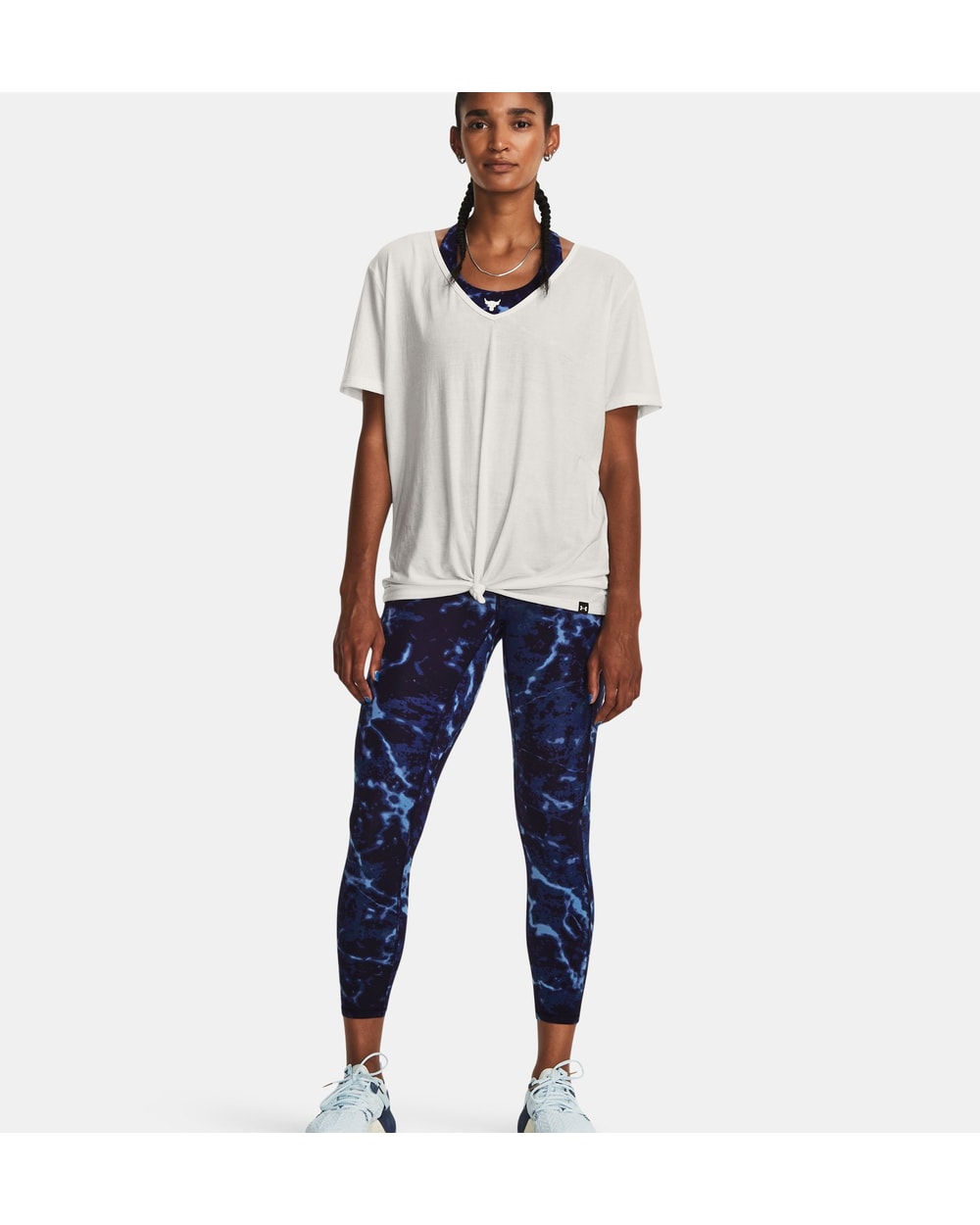 Women's Project Rock Crossover Lets Go Printed Ankle Leggings