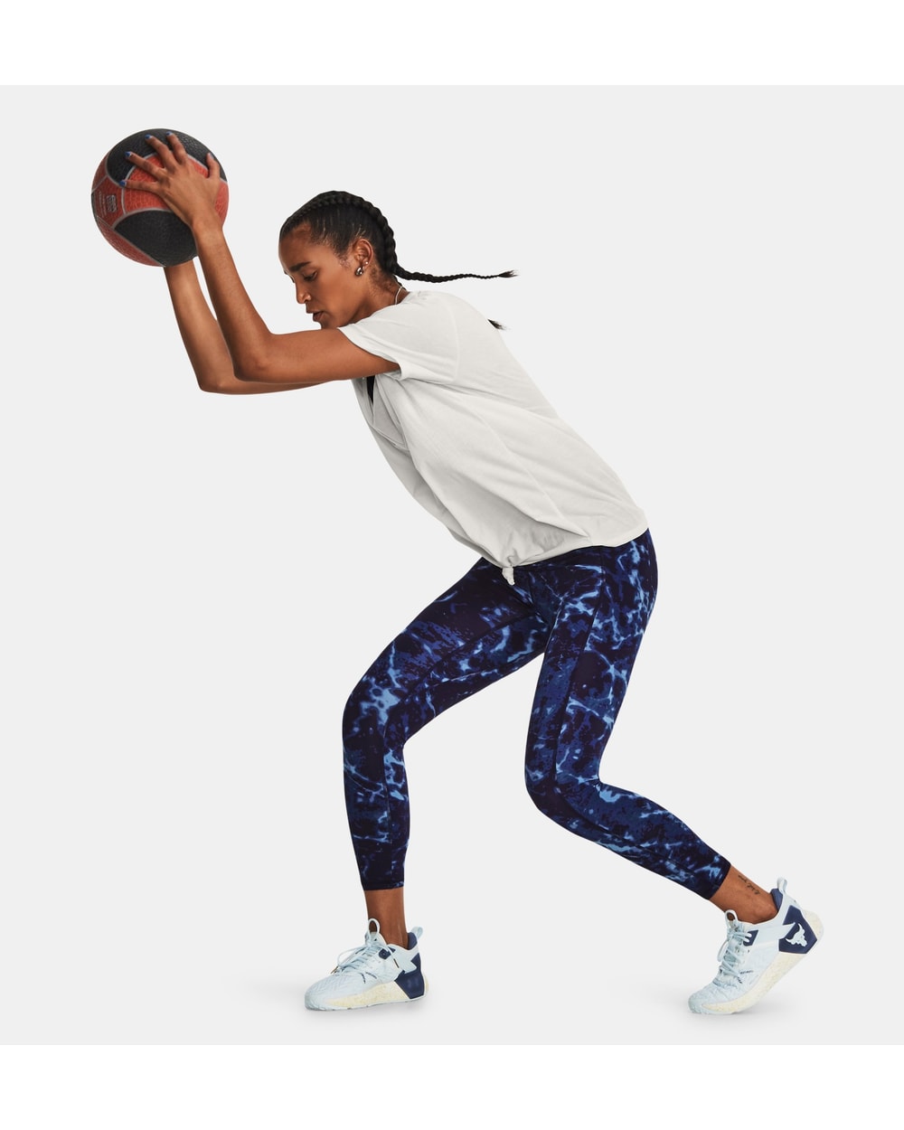 Women's Project Rock Crossover Lets Go Printed Ankle Leggings