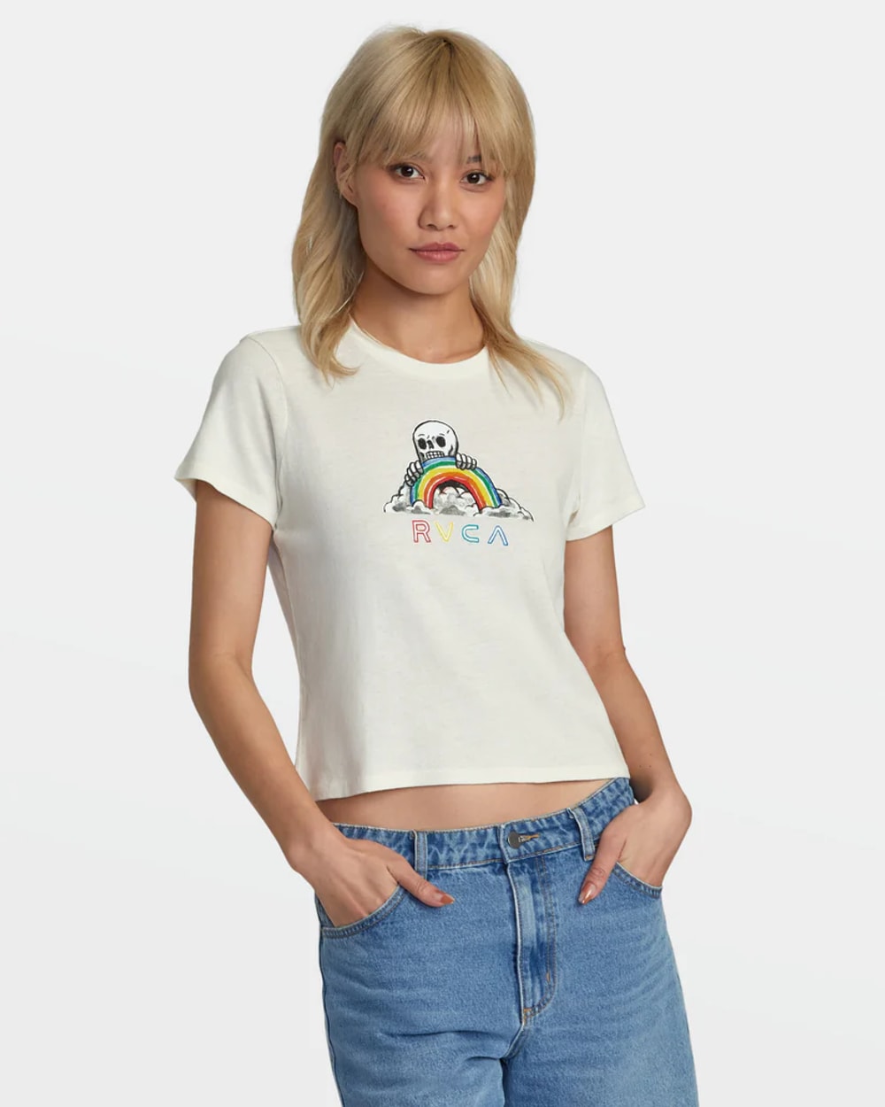 Women's Rainbow Skull T-Shirt