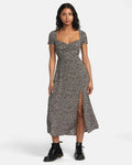 RVCA Women's Secrets Printed Midi Dress