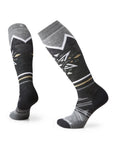 Women's Ski Full Cushion Mountain Snowflake Pattern OTC Socks