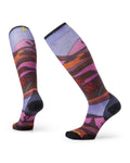 Women's Ski Zero Cusion Floral Field Print OTC Socks