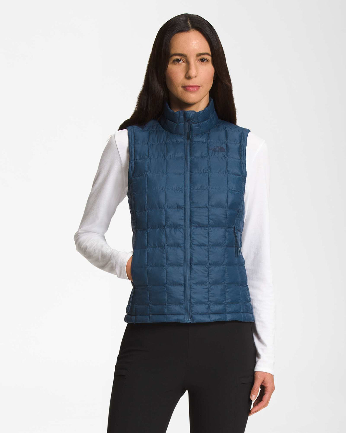The North Face Women's ThermoBall Eco Vest - Shady Blue, front