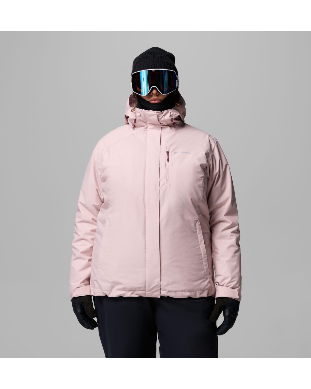Columbia Women's Whirlibird Jacket - Plus Size - Mineral Pink - front