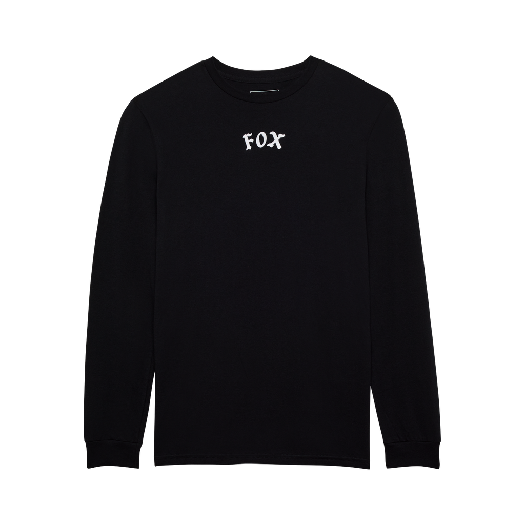 Fox Race Crew Long Sleeve Tee - Black - Front