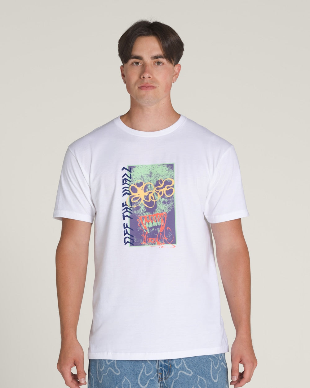 Vans Men's Spray Layer Short Sleeve Shirt - White