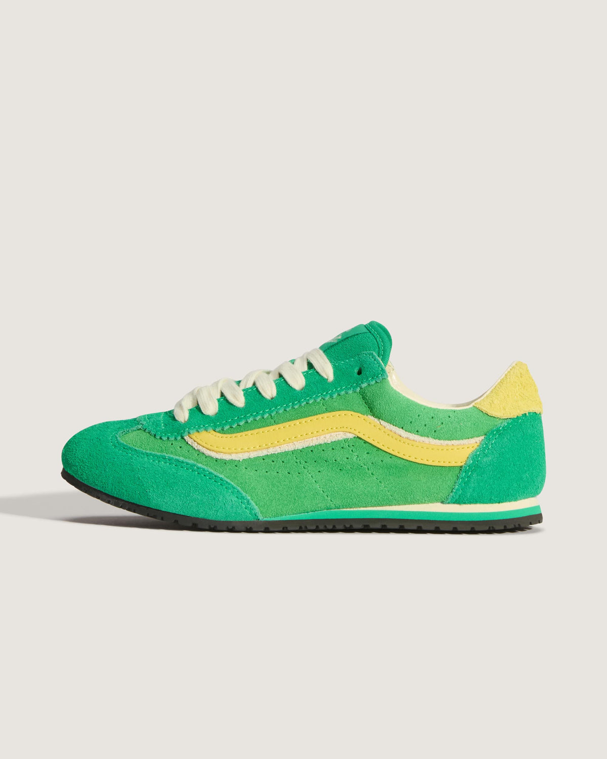 Vans Women's Super Lowpro Shoes - Vivid Verdant/Space Yellow, side view