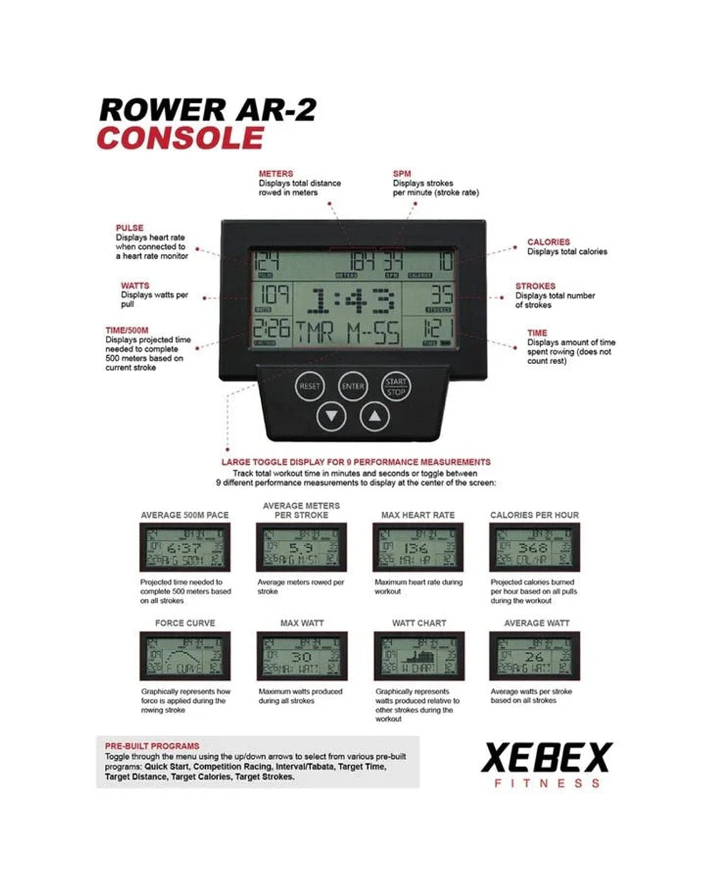 Xebex Rowing Machine V2