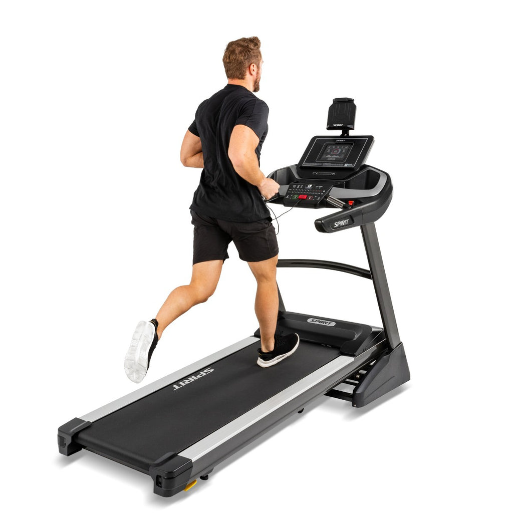Spirit Fitness XT485 Treadmill - Black, in use