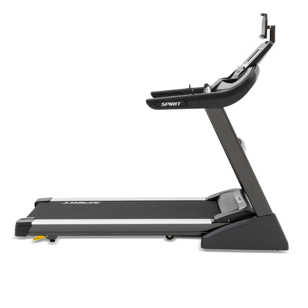 Spirit Fitness XT485 Treadmill - Black, side view