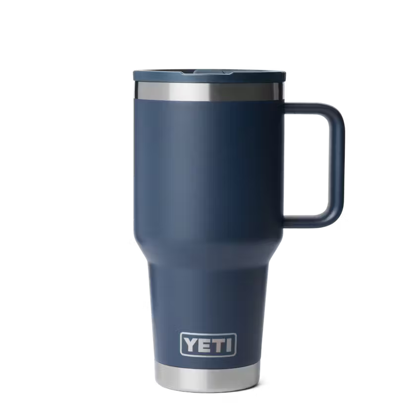 Yeti Rambler 30oz Travel Straw Mug With Colour-matched Straw Lid - NAVY