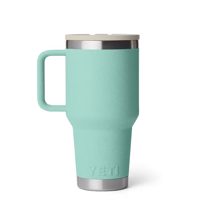Yeti Rambler 30oz Travel Straw Mug With Colour-matched Straw Lid - SEA STONE