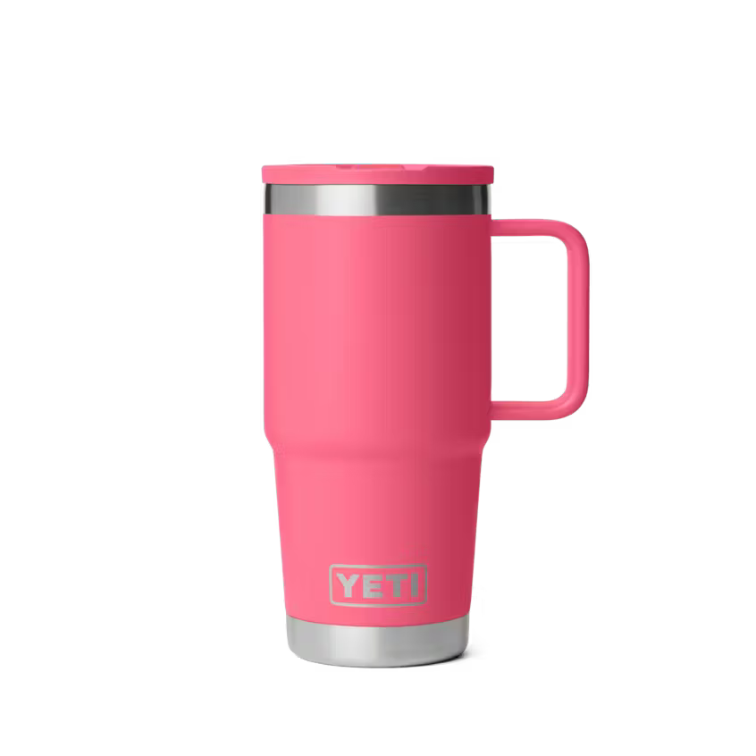 Yeti Rambler 20oz Travel Straw Mug With Colour-matched Straw Lid - TROPICAL PINK