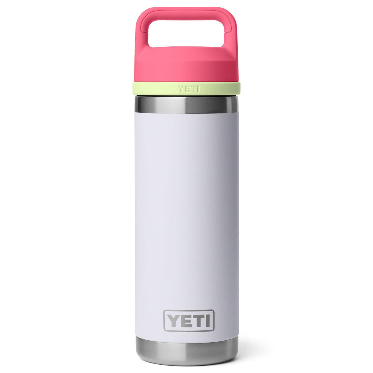 Yeti Rambler 18oz Bottle With Colour-matched Chug Cap - MIST/PINK/GRASSHOPPER