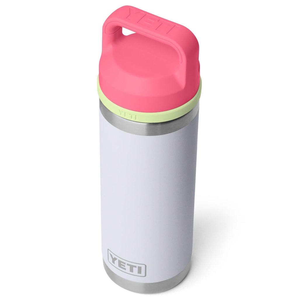 Yeti Rambler 18oz Bottle With Colour-matched Chug Cap - MIST/PINK/GRASSHOPPER