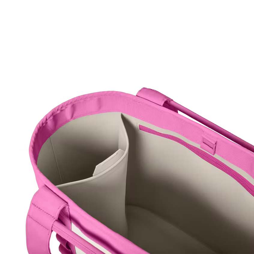 Yeti Camino 35 Carryall Tote Bag - Aspen/Wildflower/Power Pink - interior detail