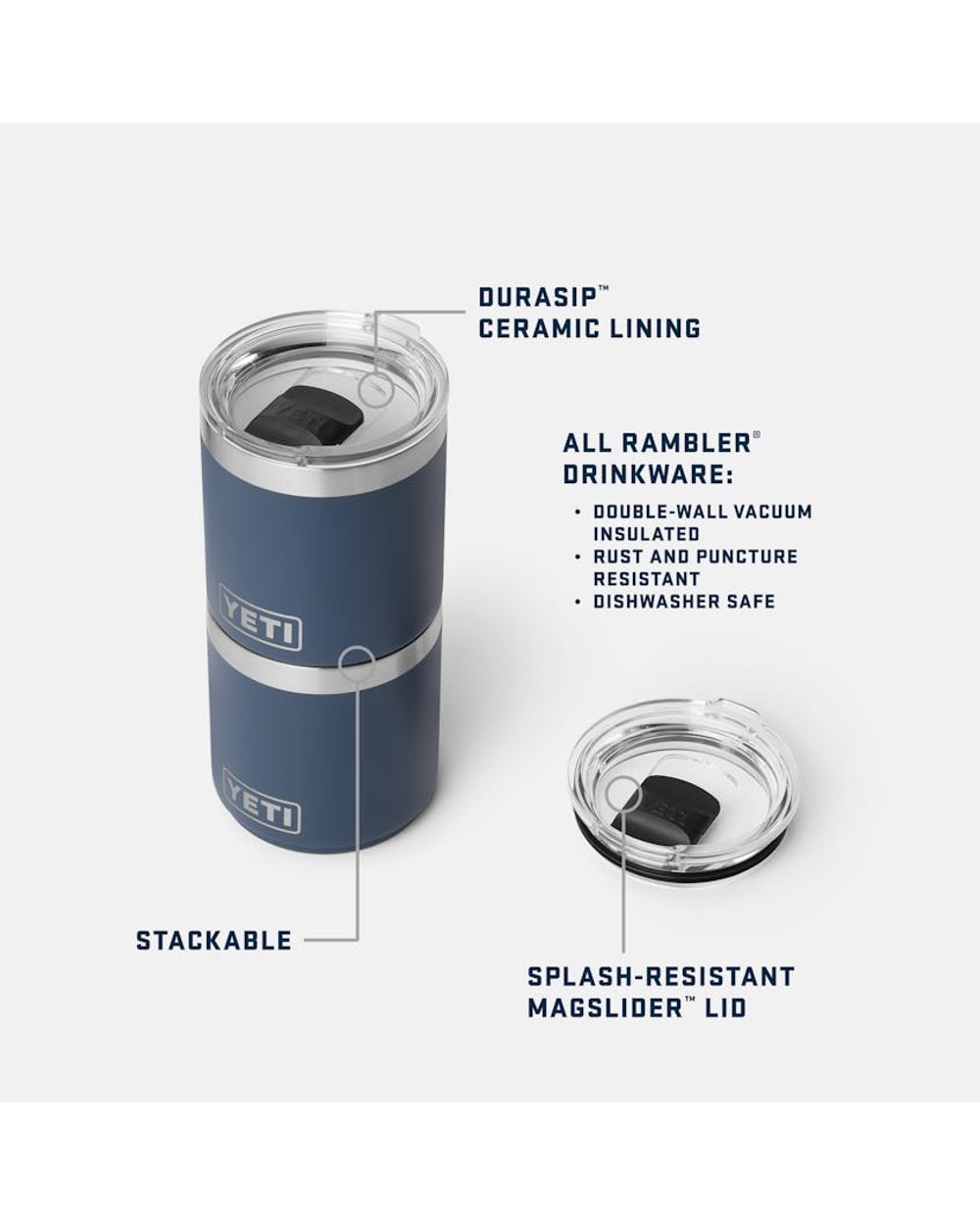 Yeti Rambler 10oz Stackable Lowball With Durasip™ Ceramic Lining