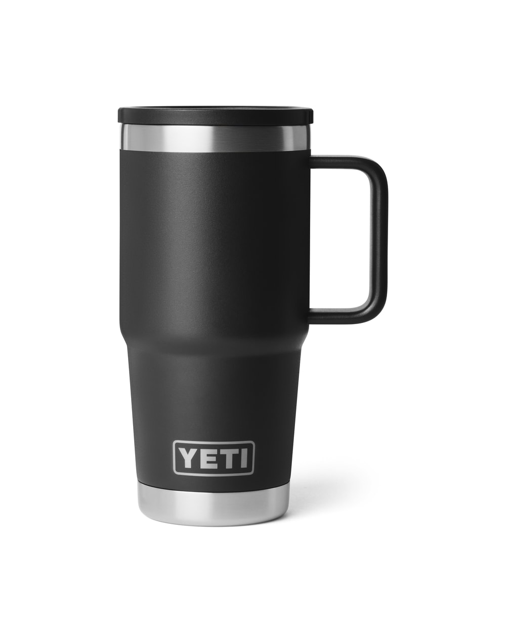 Yeti Rambler 20oz Travel Mug 2.0 With Stronghold Lid - Black, front view