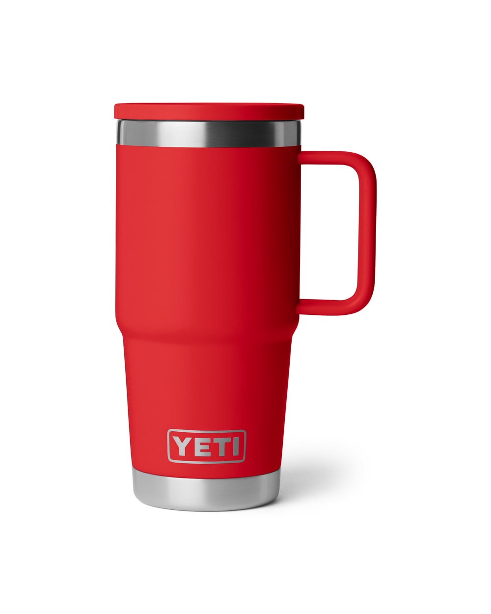 Yeti Rambler 20oz Travel Mug 2.0 With Stronghold Lid - Rescue Red, front view