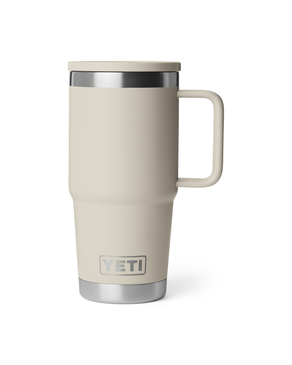 Yeti Rambler 20oz Travel Mug 2.0 With Stronghold Lid - Cape Taupe, front view