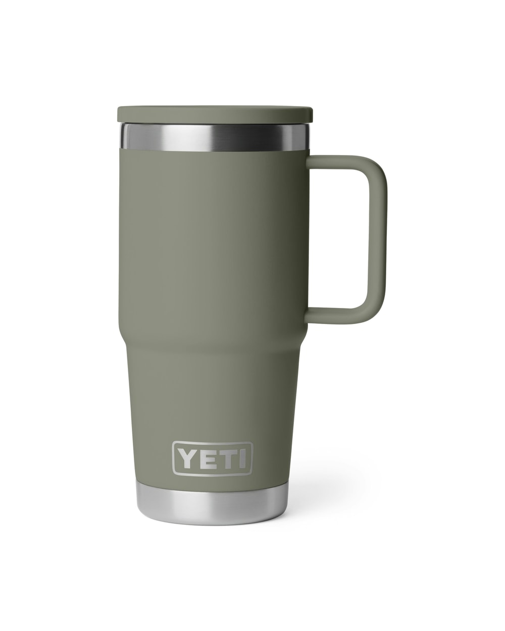 Yeti Rambler 20oz Travel Mug 2.0 With Stronghold Lid - Pampa Green, front view