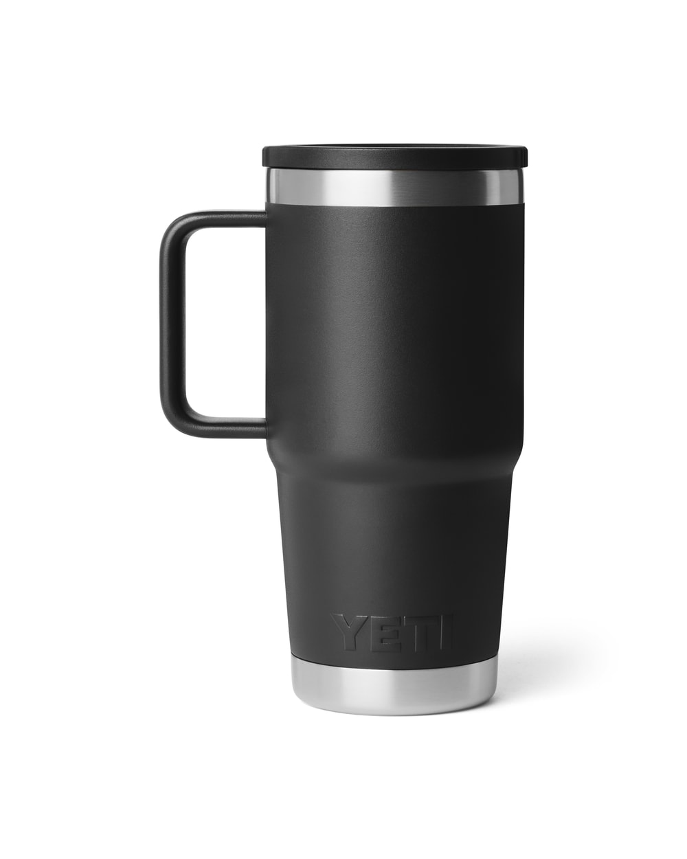 Yeti Rambler 20oz Travel Mug 2.0 With Stronghold Lid - Black, back view
