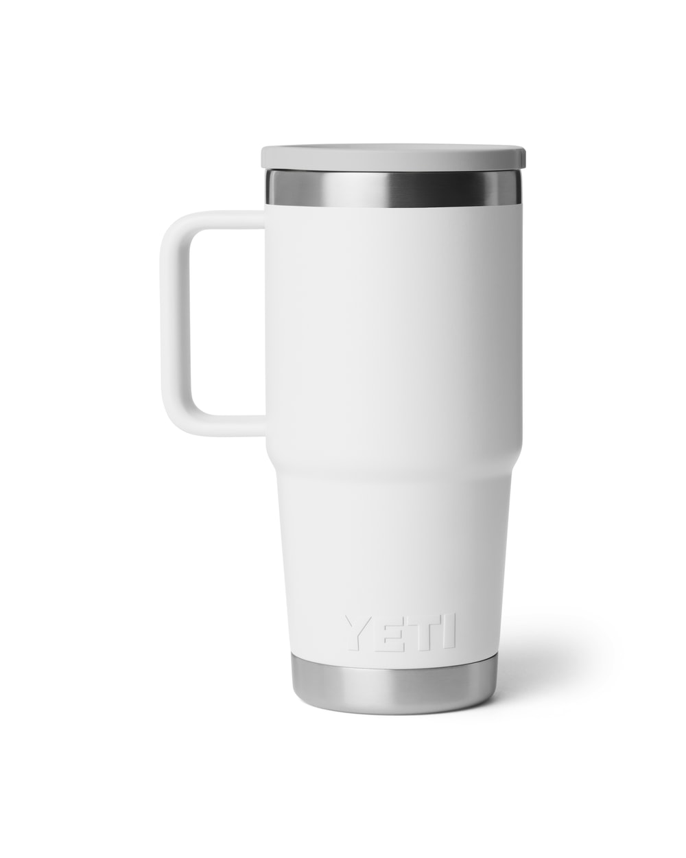 Yeti Rambler 20oz Travel Mug 2.0 With Stronghold Lid - White, back view