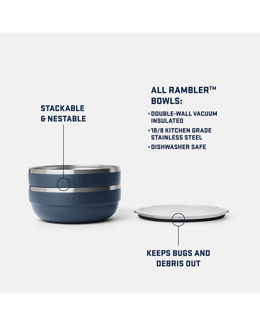 Yeti Rambler 3.6 Qt Insulated Low Bowl