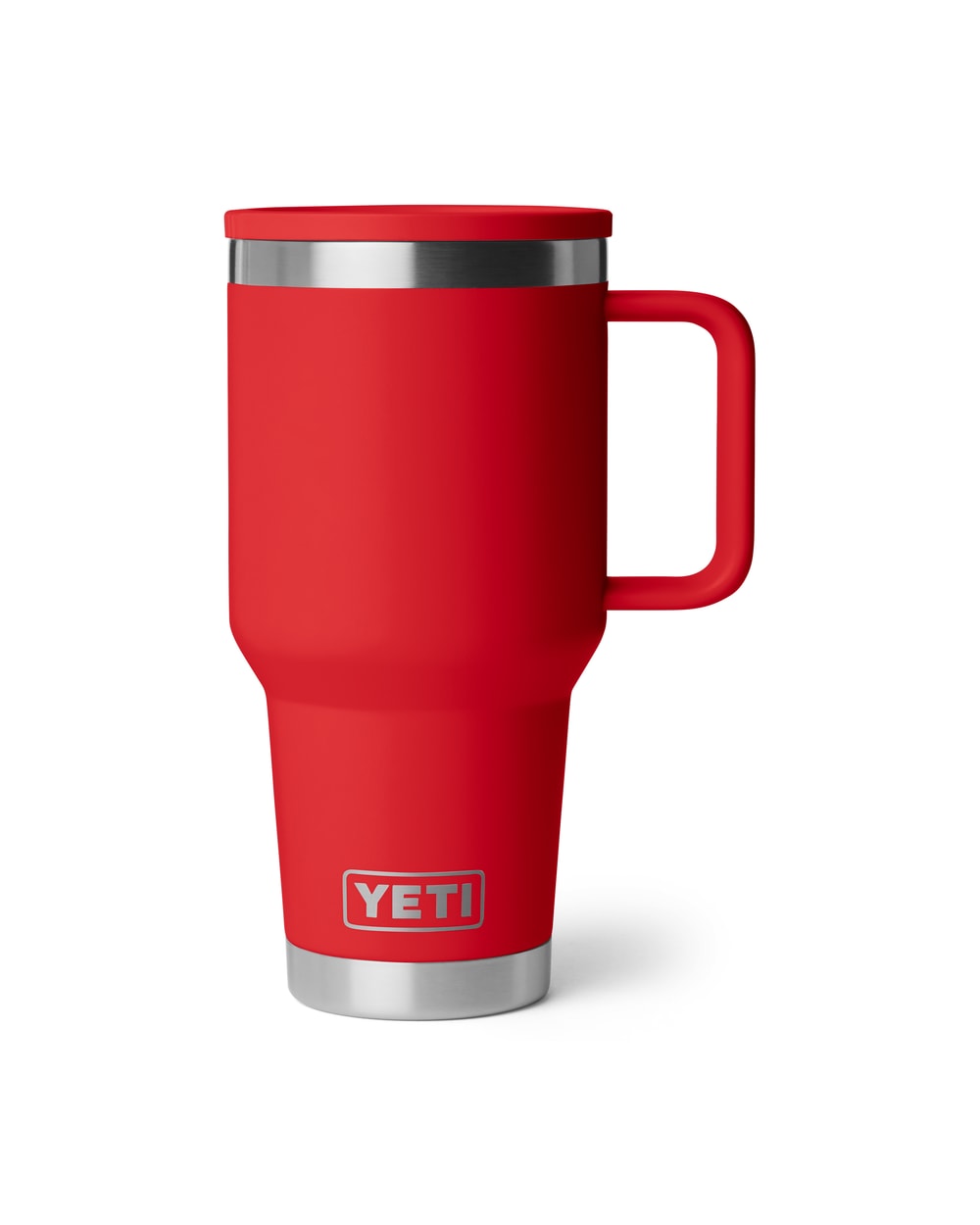 Yeti Rambler 30oz Travel Mug 2.0 With Stronghold Lid - Rescue Red, front view