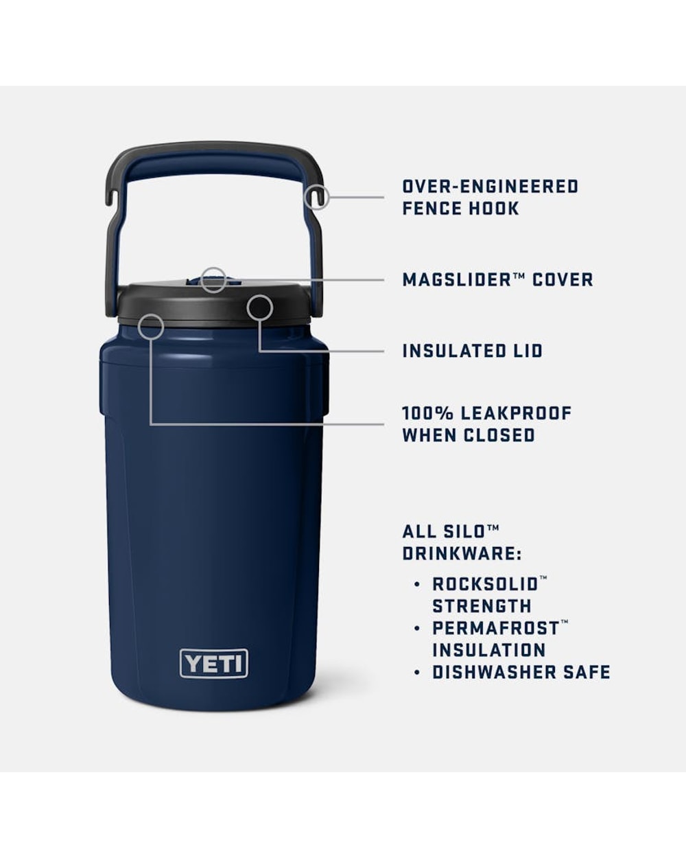 Yeti Silo 1.89L Jug With Magslider Straw Cap