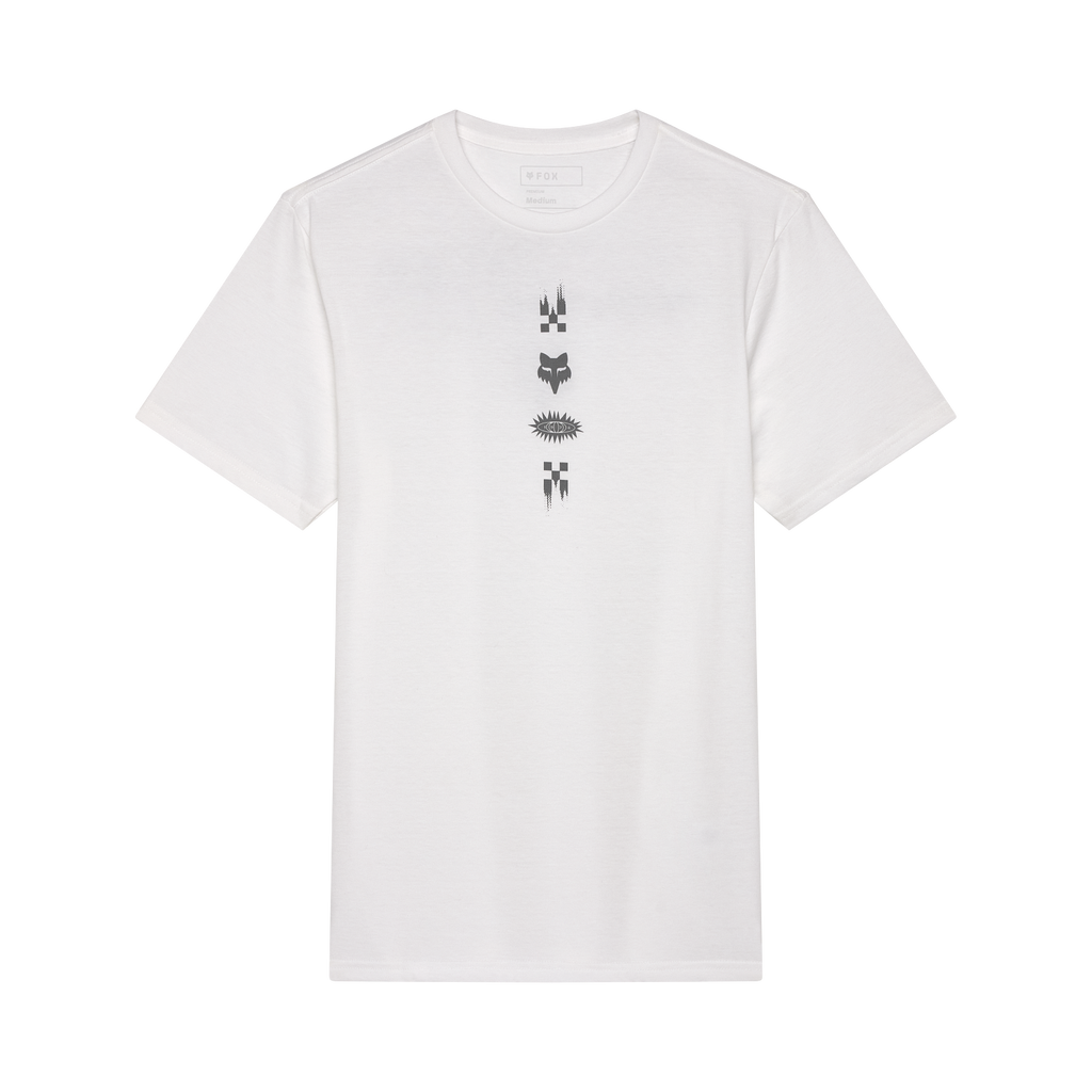 Fox Men's Checkered Premium Tee - Optic White - Front