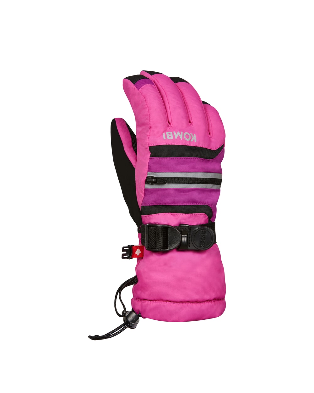 Kombi Yolo Primaloft Glove - FUCHSIA FEDORA WITH MICRO CHIP AND ORCHID PETAL - front