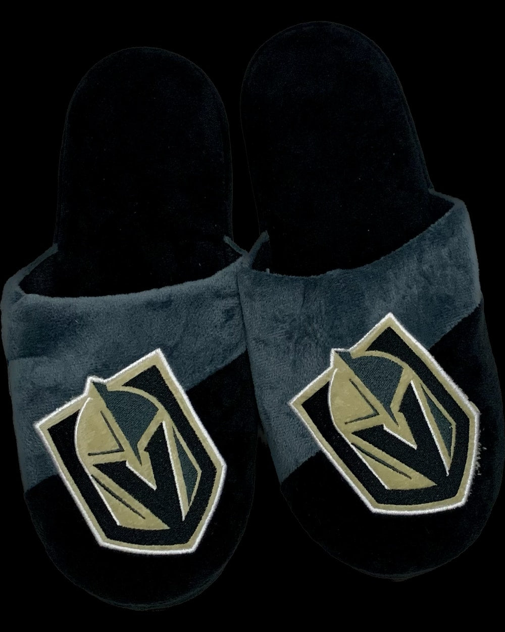 FOCO NHL Big Logo Youth Slippers - Vegas Golden Knights