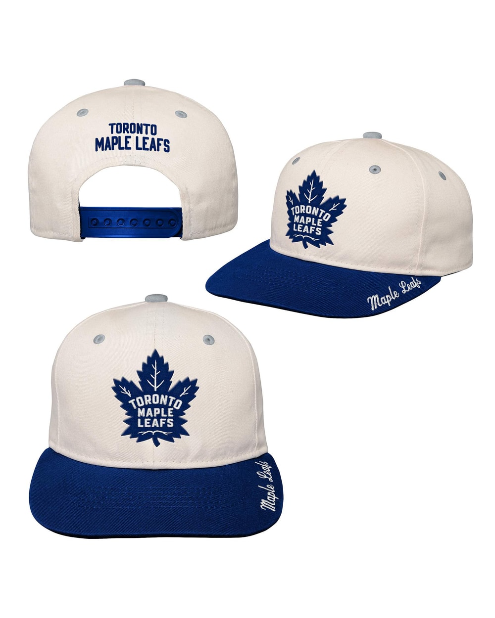 Youth Bone Crown Deadstock Flat Brim - Toronto Maple Leafs