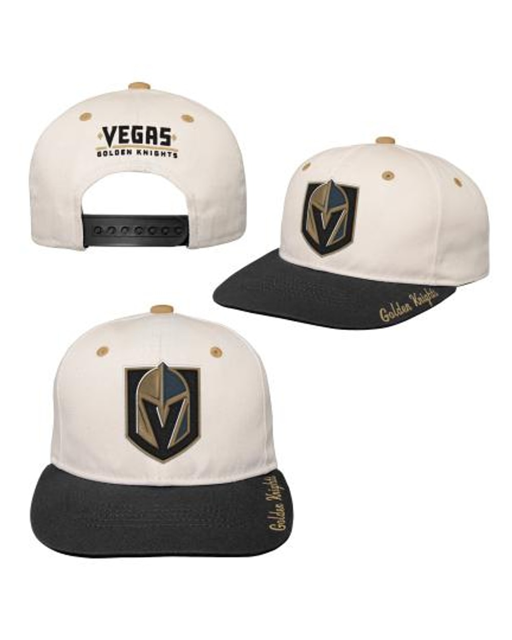 Youth Bone Crown Deadstock Flat Brim - Vegas Golden Knights