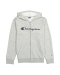 Champion Youth Classic Script Logo Powerblend Full-Zip Hoodie