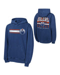 Youth Edmonton Oilers Cross Fade Pigment Dyed Pullover Hoodie