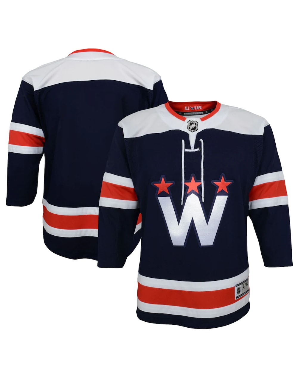 Outerstuff Youth Premier Jersey - Washington Capitals - Blank