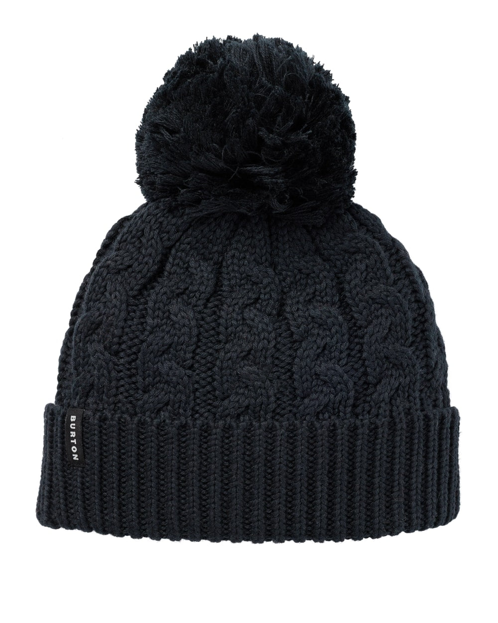Burton Zippy Fleece-Lined Beanie - True Black - front