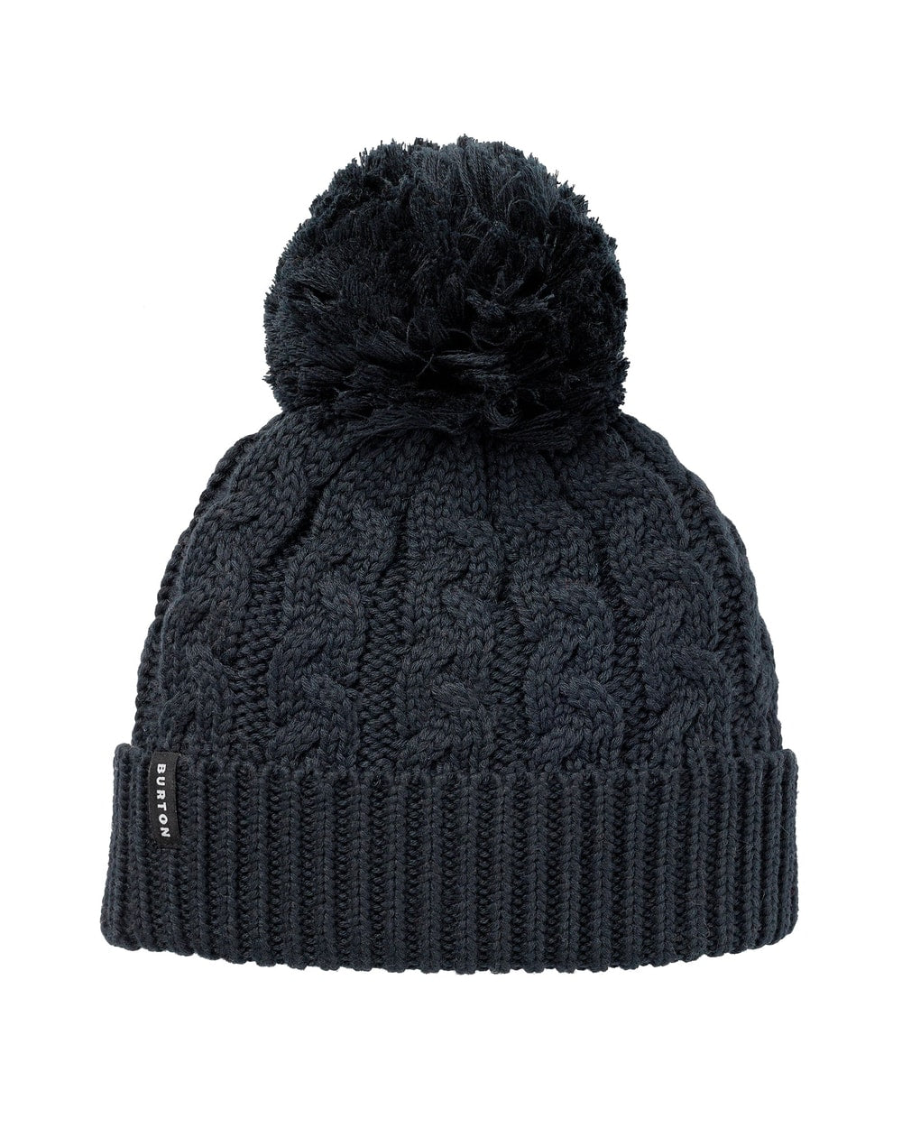 Burton Zippy Fleece-Lined Beanie - True Black - angle