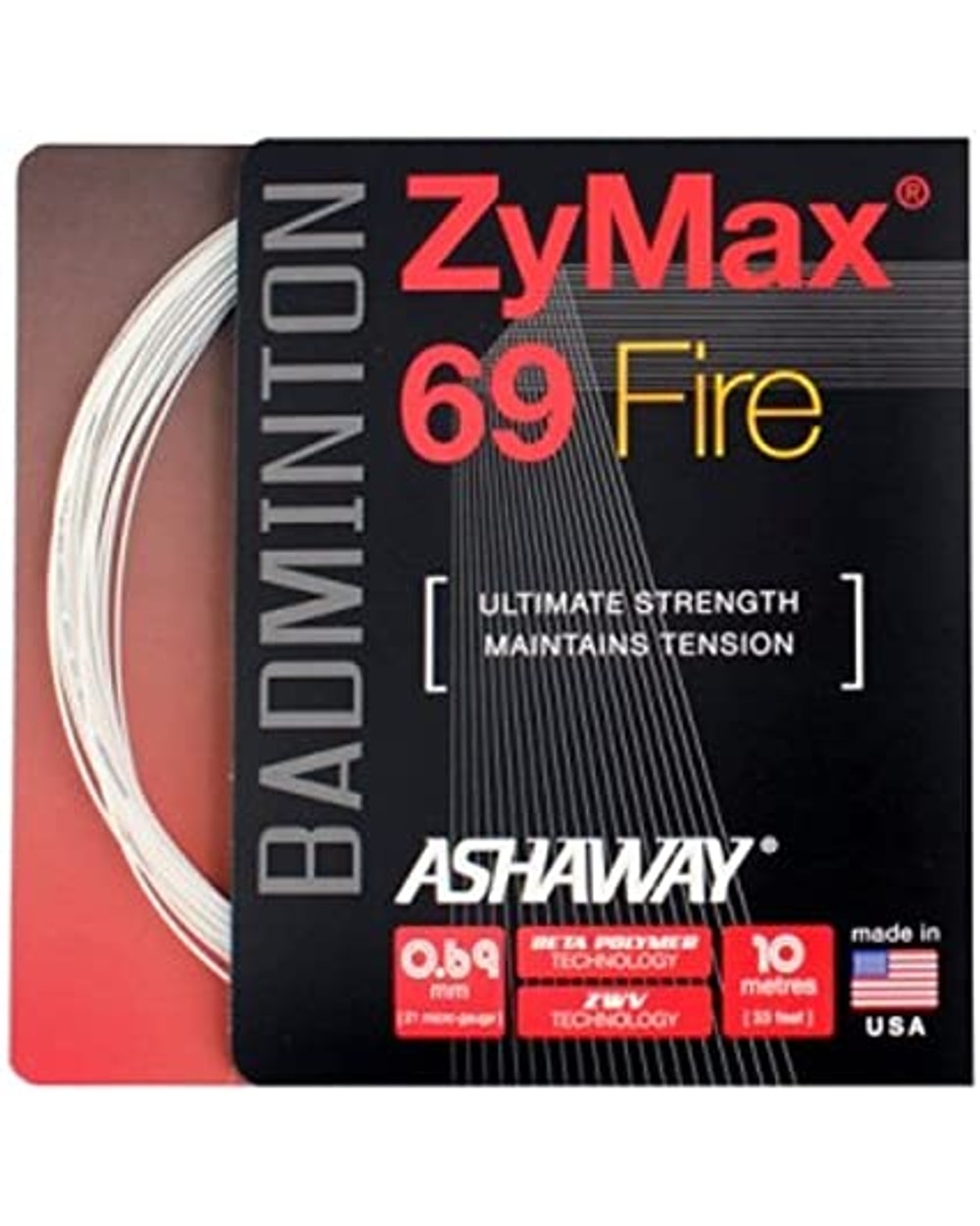 ZyMax 69 Fire Badminton String Set 10m
