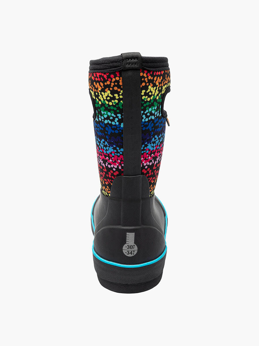 Bogs Kids' Classic II Rainbow Winter Boots