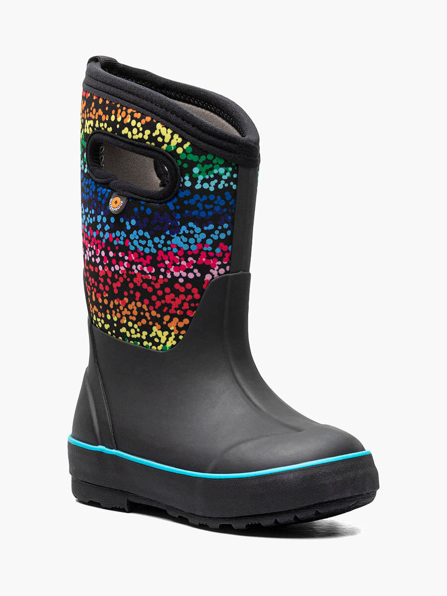 Bogs Kids' Classic II Rainbow Winter Boots