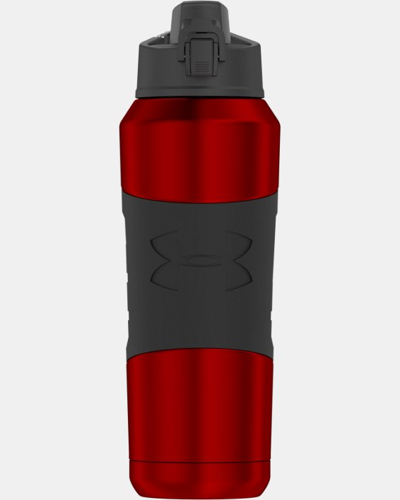 Dominate Stainless Steel Water Bottle, 24oz, Silicon Body Grip, Vacuum  Insulated, Leak Proof - Red 