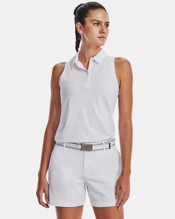 Under Armour Ladies Iso-Chill Sleeveless Golf Polo Shirt from