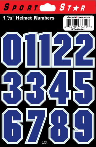 Sidelines Sports Sportstar 1.5" Helmet Decal
