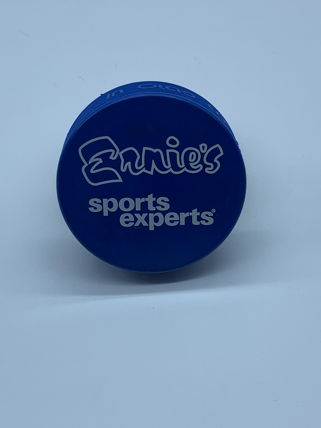 Ernies Sports Experts Branded 4oz Blue Puck