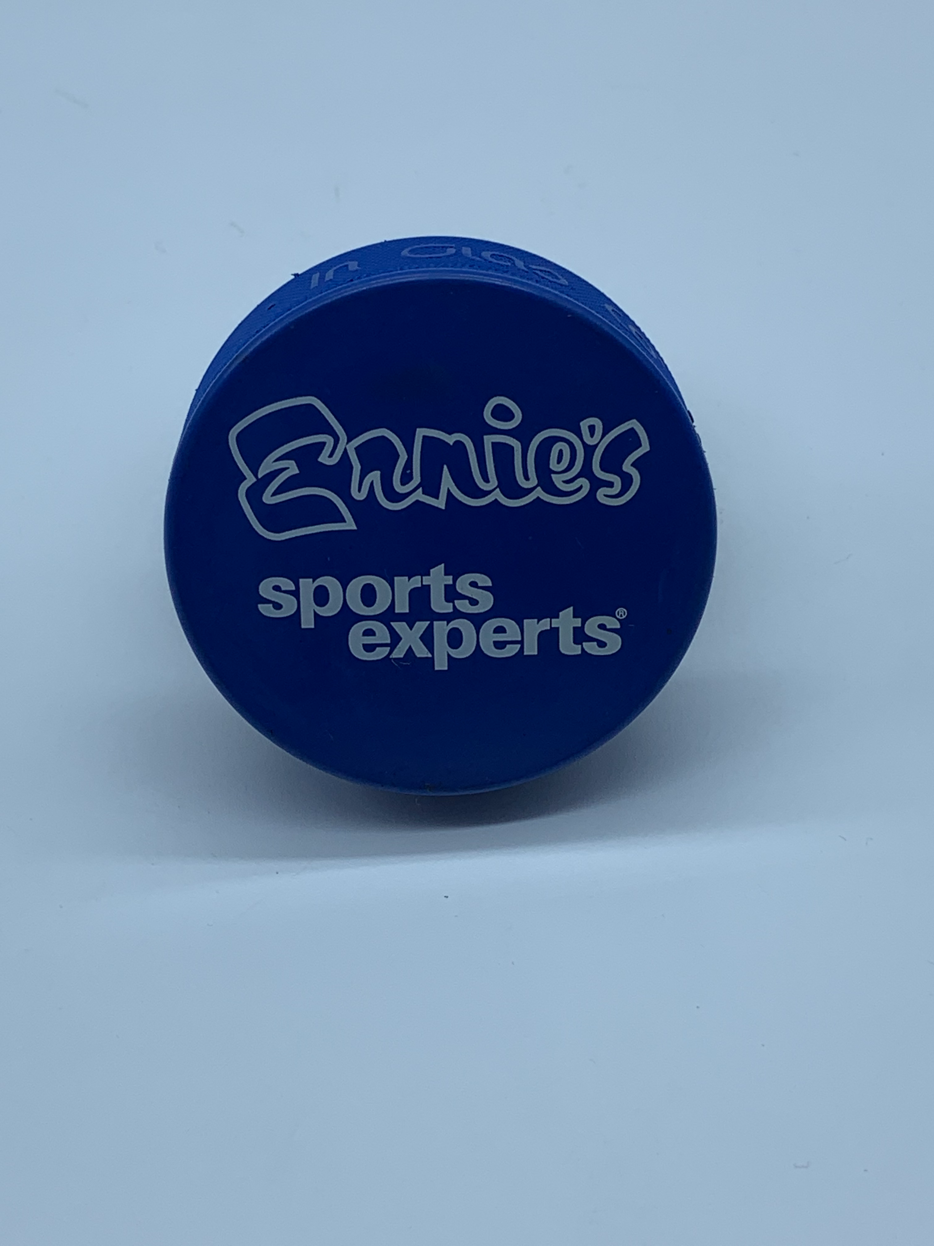 Ernies Sports Experts Branded 4oz Blue Puck